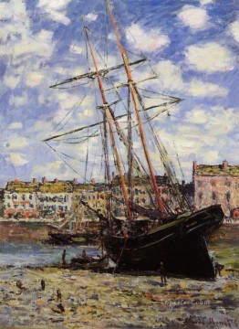 クロード・モネ Painting - フェカン・クロード・モネの干潮時のボート